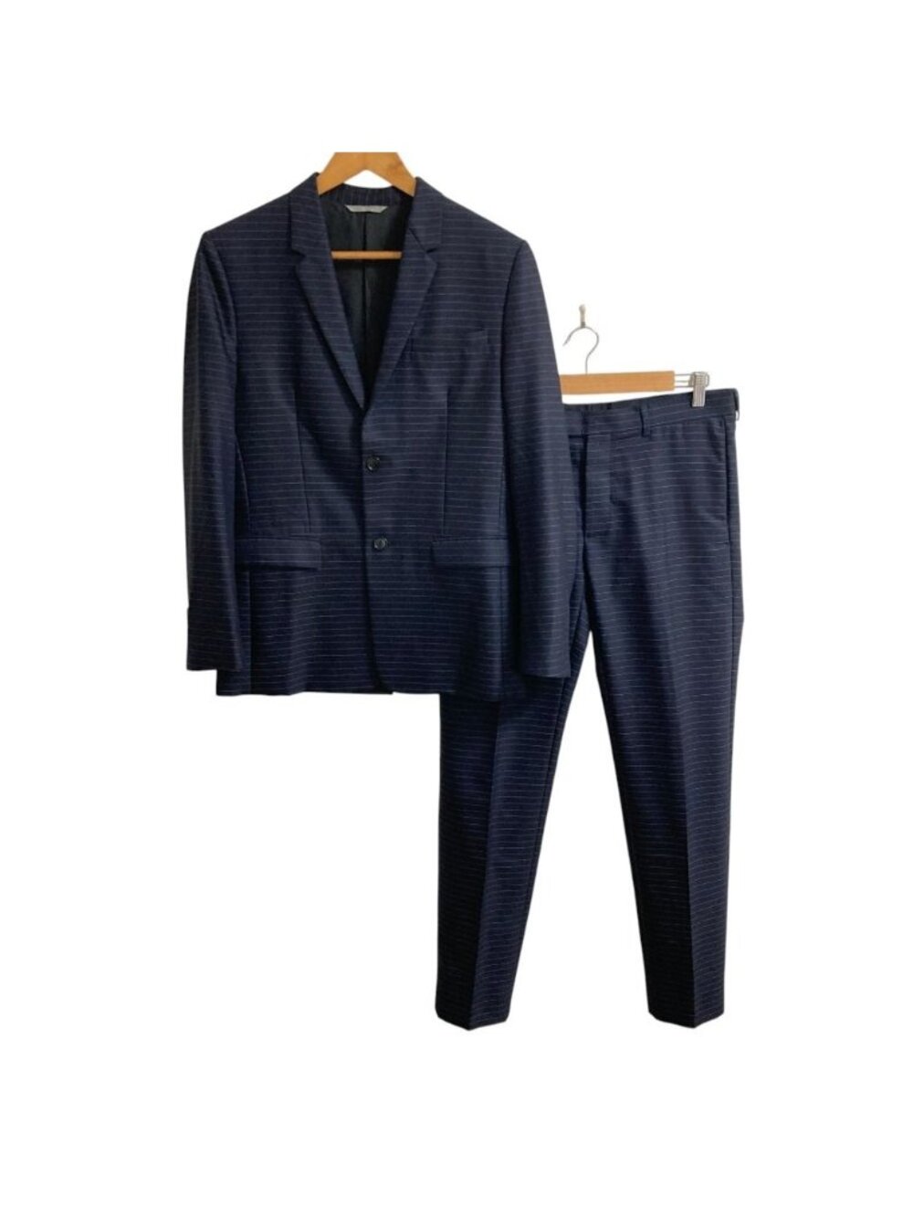Dior Homme Stripe Tailored Jacket Pants Set Suit /48 Navy Spring Summer Fall 46